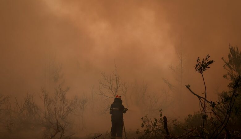 Φωτιά στην Εύβοια:  Οι τεράστιες φλόγες κυκλώνουν τα χωριά  – Εκκενώνεται η Αβγαριά