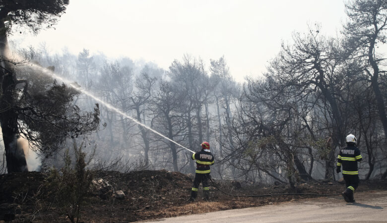 Φωτιά στα Βίλια: Κάηκαν σπίτια στον Προφήτη Ηλία – Πού κατευθύνεται το πύρινο μέτωπο