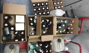 Σπείρα διακινούσε σε κάβες και καταστήματα ποτά «μπόμπες» ως επώνυμα