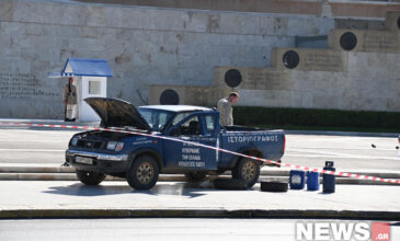 Εικόνες από το όχημα στο μνημείο του Άγνωστου Στρατιώτη: Συνελήφθη ο 58χρονος οδηγός