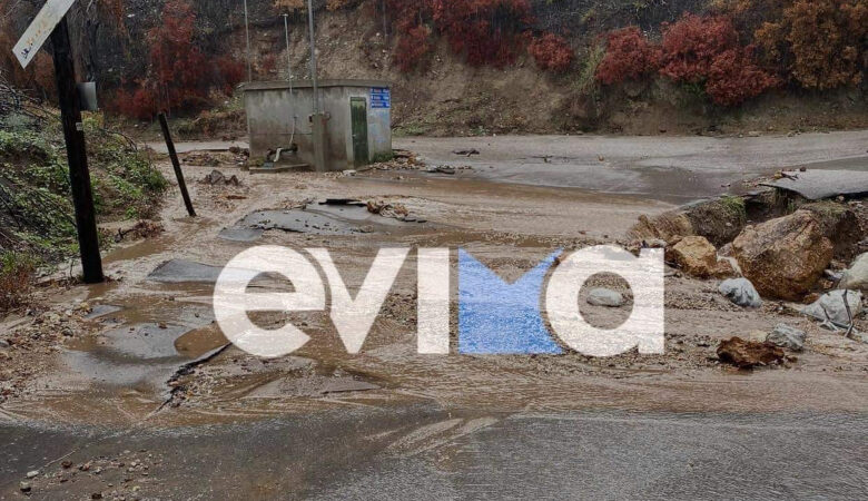 Κακοκαιρία «Αθηνά»: Μετά τις φωτιές, η Εύβοια αντιμέτωπη με τις πλημμύρες