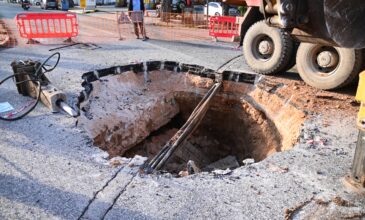 Χαλάνδρι: Γιατί άνοιξε τρύπα στην οδό Παπανικολή – Τι λέει ο δήμος