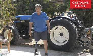 Κρήτη: Νικητής της ζωής – Οδήγησε το τρακτέρ 1,5 χιλιόμετρο με κομμένο πόδι