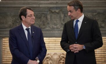 Συνάντηση Μητσοτάκη με Αναστασιάδη: Δεν είναι αποδεκτή καμία λύση δύο κρατών στην Κύπρο
