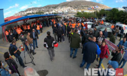 Εργατικό δυστύχημα στον Πειραιά: Διαμαρτυρία στην προβλήτα της COSCO – Δείτε εικόνες