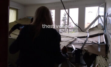 Θεσσαλονίκη: Έπεσε η οροφή σχολείου – Από θαύμα γλίτωσαν οι μαθητές