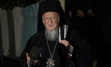 Κορονοϊός: Θετικός στον ιό ο Οικουμενικός Πατριάρχης Βαρθολομαίος