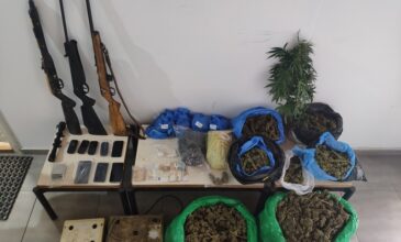 Οκτώ συλλήψεις για όπλα και ναρκωτικά στον Μυλοπόταμο Ρεθύμνου
