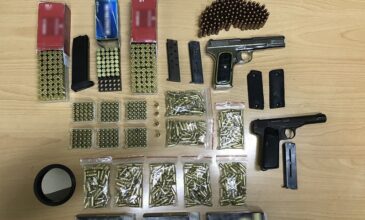Ηράκλειο: Συνελήφθη με πιστόλια και εκατοντάδες σφαίρες στην κατοχή του