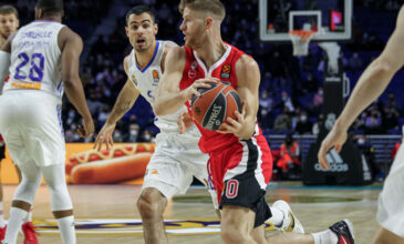 Euroleague: Λύγισε ο Ολυμπιακός στη Μαδρίτη από την Ρεάλ