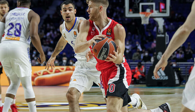 Euroleague: Λύγισε ο Ολυμπιακός στη Μαδρίτη από την Ρεάλ