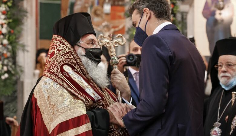 Παρουσία Κυριάκου Μητσοτάκη έγινε η ενθρόνιση του αρχιεπισκόπου Κρήτης Ευγένιου