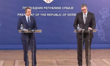 Συνάντηση του πρωθυπουργού με τον πρόεδρο της Σερβίας