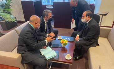 Συνάντηση του πρωθυπουργού με τον πρόεδρο της Αιγύπτου