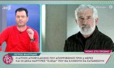 Πέτρος Φιλιππίδης: Έκανε νέα αίτηση αποφυλάκισης – Τρεις γνωστές ηθοποιοί θα καταθέσουν εναντίον του