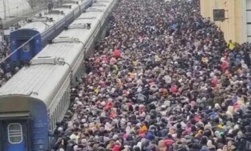 Ουκρανία: H δραματική εικόνα από τον σιδηροδρομικό σταθμό στο Χάρκοβο που αποτυπώνει τις συνέπειες του πολέμου