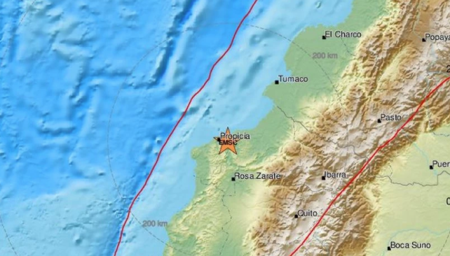 Ισχυρός σεισμός κοντά στις ακτές του Ισημερινού