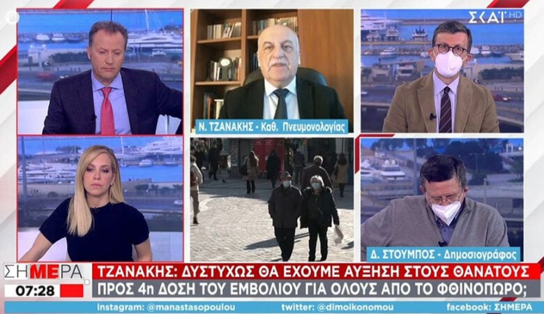 Κορονοϊός – Τζανάκης: Να ξεχάσουμε την ανοσία της αγέλης – Πιθανή η τέταρτη δόση