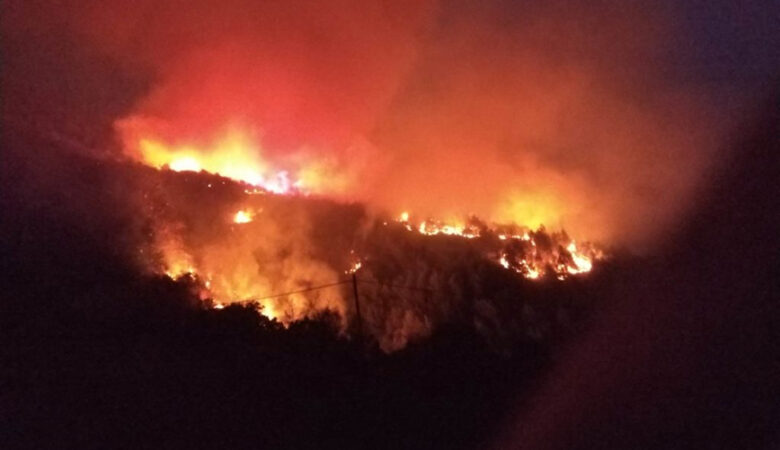 Μεγάλη φωτιά στην Ηλεία: Ξεκίνησαν ρίψεις τα εναέρια, εκκενώθηκε προληπτικά το Λιβαδάκι
