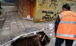 Θεσσαλονίκη: Τραυματίστηκε όταν υποχώρησε το πεζοδρόμιο κάτω από τα πόδια του