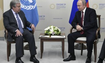 Πούτιν στον γ.γ. του ΟΗΕ: Οι συνομιλίες με την Ουκρανία συνεχίζονται διαδικτυακά
