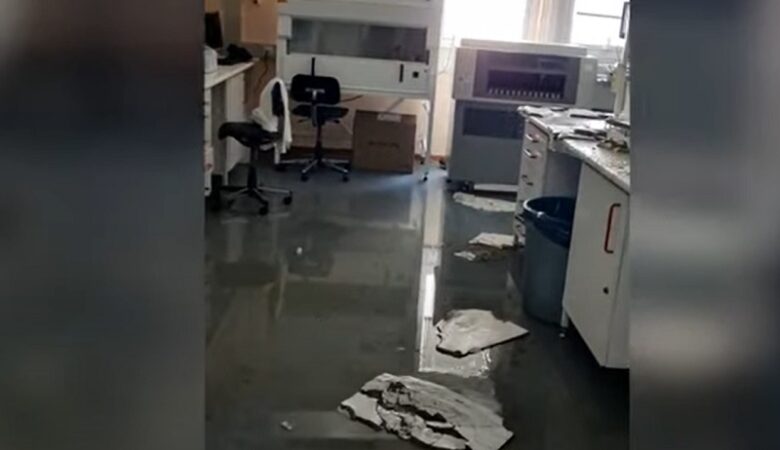 Ηράκλειο: Καταστροφές από πλημμύρα στο Εργαστήριο Τοξικολογίας του Πανεπιστημίου Κρήτης