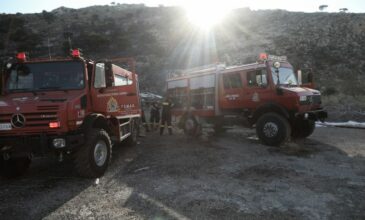 Υπό μερικό έλεγχο η πυρκαγιά στο Σχιστό Κορυδαλλού