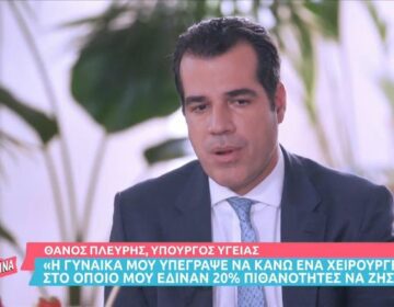 Θάνος Πλεύρης: «Μου έδιναν 20% πιθανότητες να ζήσω»
