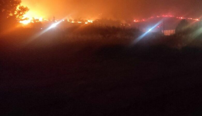 Μεγάλη φωτιά στην Άμφισσα: Εφιαλτική νύχτα σε τρία μέτωπα καίει η πύρινη λαίλαπα