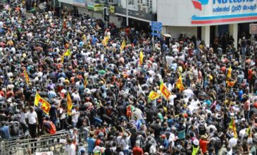 Σρι Λάνκα: Φυγαδεύτηκε ο πρόεδρος της χώρας –  Χιλιάδες διαδηλωτές εισέβαλαν στο προεδρικό μέγαρο