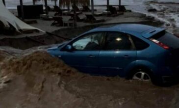 Στη «δίνη» της κακοκαιρίας η Θάσος: Πλημμύρισαν σπίτια και ξενοδοχεία, παρασύρθηκαν αυτοκίνητα