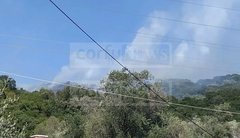 Κέρκυρα: Δεν έχει οριοθετηθεί ακόμη η φωτιά στο νότιο τμήμα του νησιού – Είναι σε δύσβατη περιοχή