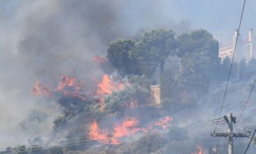 Πυρκαγιά κοντά σε οικισμό στην περιοχή Αγία Γουργή στην Κέρκυρα