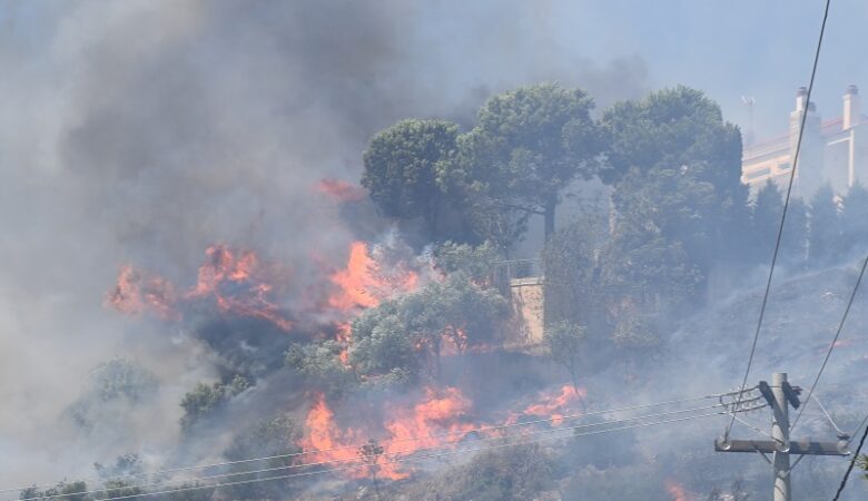 Πυρκαγιά κοντά σε οικισμό στην περιοχή Αγία Γουργή στην Κέρκυρα