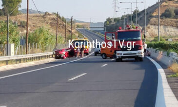 Σοκαριστική καραμπόλα στην εθνική οδό Κορίνθου-Τριπόλεως – Ένας σοβαρά τραυματίας