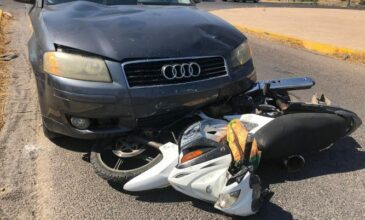 Λασίθι: Αυτοκίνητο συγκρούστηκε με μηχανάκι – Δύο τραυματίες