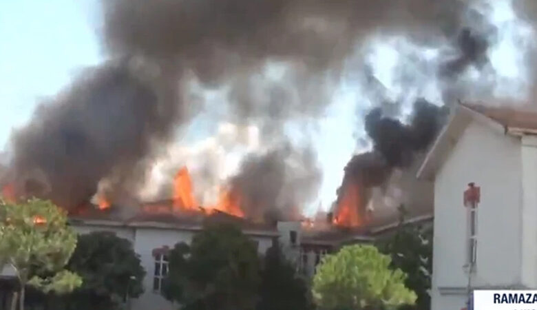 Μεγάλη φωτιά στο ελληνικό νοσοκομείο στην Κωνσταντινούπολη