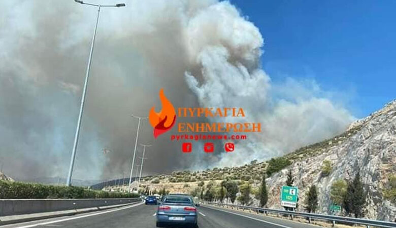 Φωτιά στη Νέα Πέραμο: Μήνυμα του 112 για εκκένωση προς Μέγαρα – Έκλεισε η Αθηνών – Κορίνθου