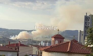 Πυρκαγιά σε αγροτοδασική έκταση στο Ωραιόκαστρο Θεσσαλονίκης