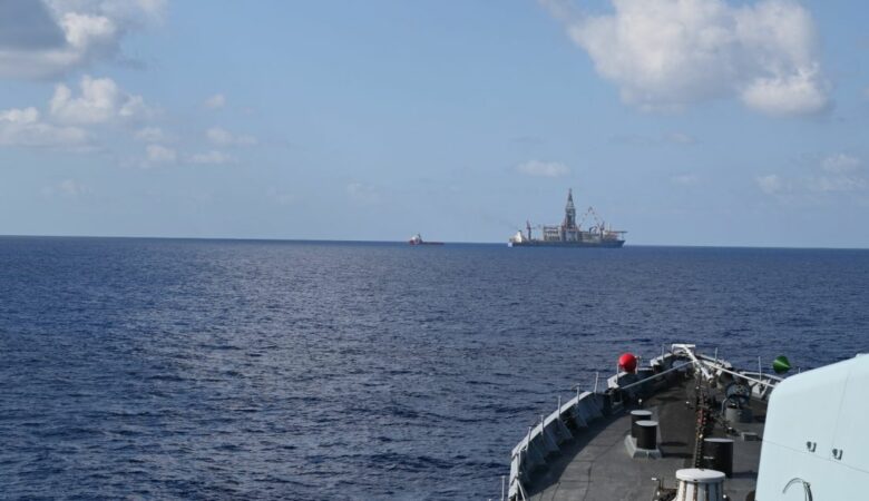 Κοίτασμα φυσικού αερίου στην Κύπρο: «Ασπίδα» από ιταλικό πολεμικό πλοίο στο γεωτρύπανο της ΕΝΙ