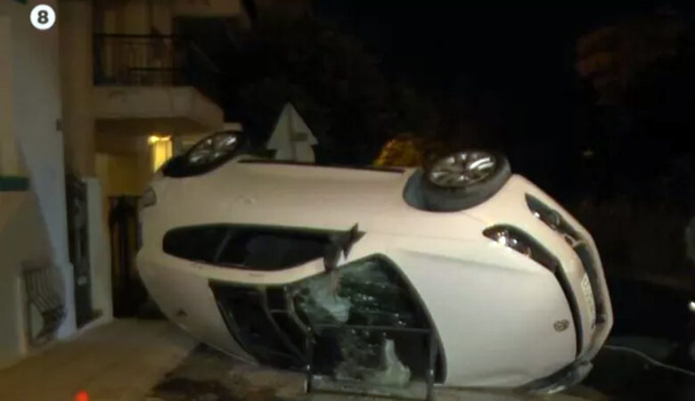 Θεσσαλονίκη: Αυτοκίνητο ντελαπάρισε μετά από σύγκρουση