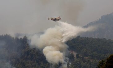 Φωτιά στην Αχαΐα: Τέσσερα αεροπλάνα επιχειρούν από αέρος