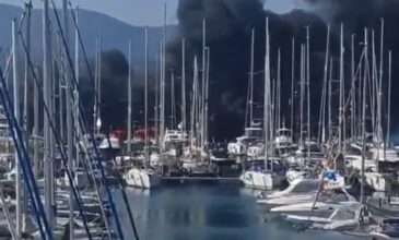 Κέρκυρα: Πυρκαγιά σε ελλιμενισμένα σκάφη στη μαρίνα των Γουβιών – Δείτε βίντεο