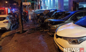 Εμπρηστική επίθεση σε αντιπροσωπεία αυτοκινήτων στην Αχαρνών