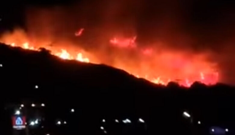 Κεφαλονιά: Ξέσπασε μεγάλη πυρκαγιά στη Σκάλα – Τρομακτικό βίντεο με την πύρινη λαίλαπα