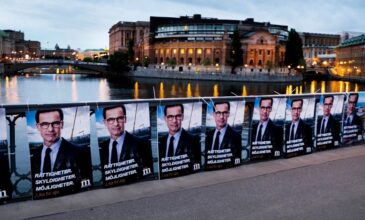Σουηδία – Εκλογές: Χάνει την εξουσία η κεντροαριστερά μετά από οκτώ χρόνια – Έρχεται η ακροδεξιά