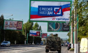 Ουκρανία: Ξεκίνησαν τα δημοψηφίσματα στις κατεχόμενες φιλορωσικές περιοχές – Ψηφοφορία από πόρτα σε πόρτα