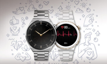 Καρδιογράφημα και μέτρηση οξυγόνου στο αίμα σε έξυπνο κινητό ρολόι