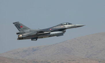 Υπερπτήση τουρκικών μαχητικών αεροσκαφών F-16 πάνω από την Κίναρο