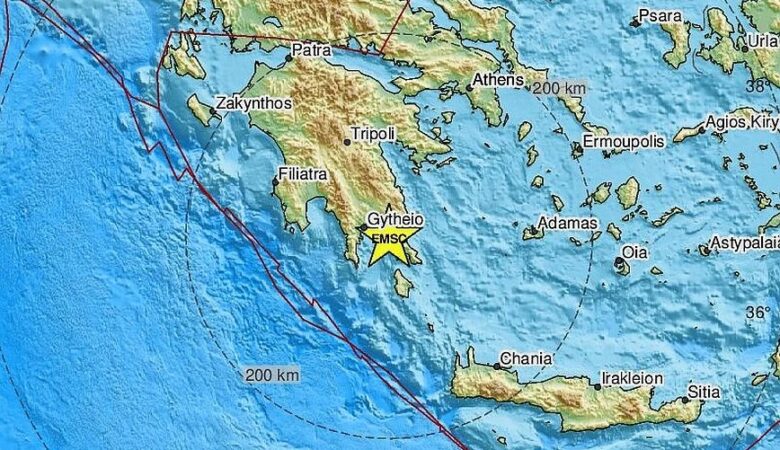 Σεισμός στα Παπαδιάνικα Λακωνίας